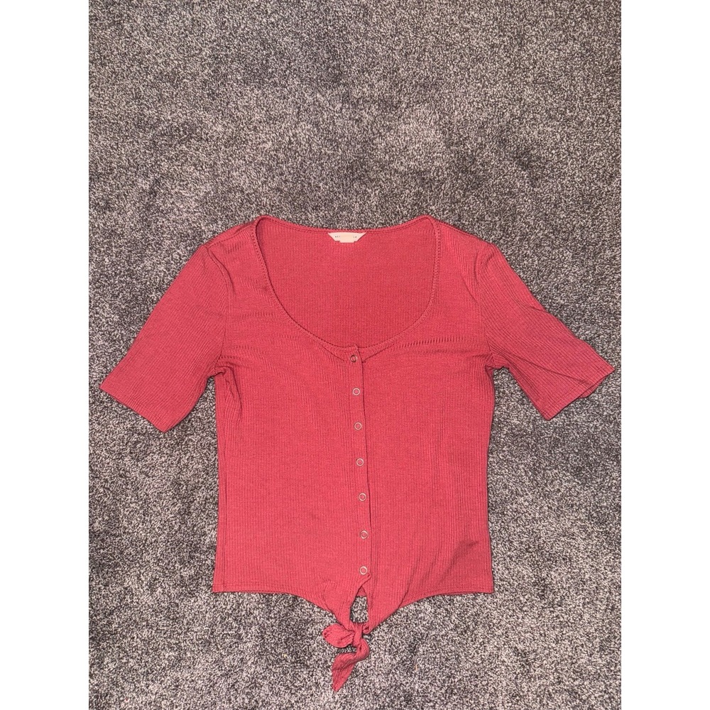 Aeropostale Women's‎ Pink Short Sleeved Top